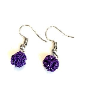 Purple Dangle Earrings